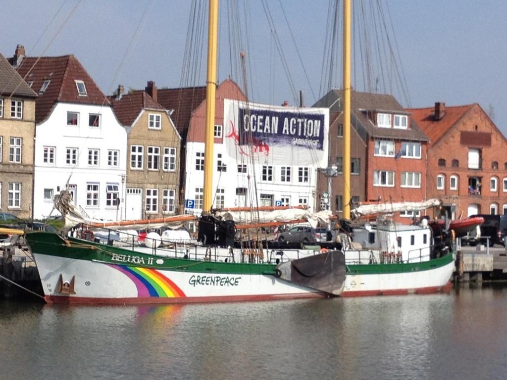 Ferienwohnung Hafenblick Glückstadt Exterior foto